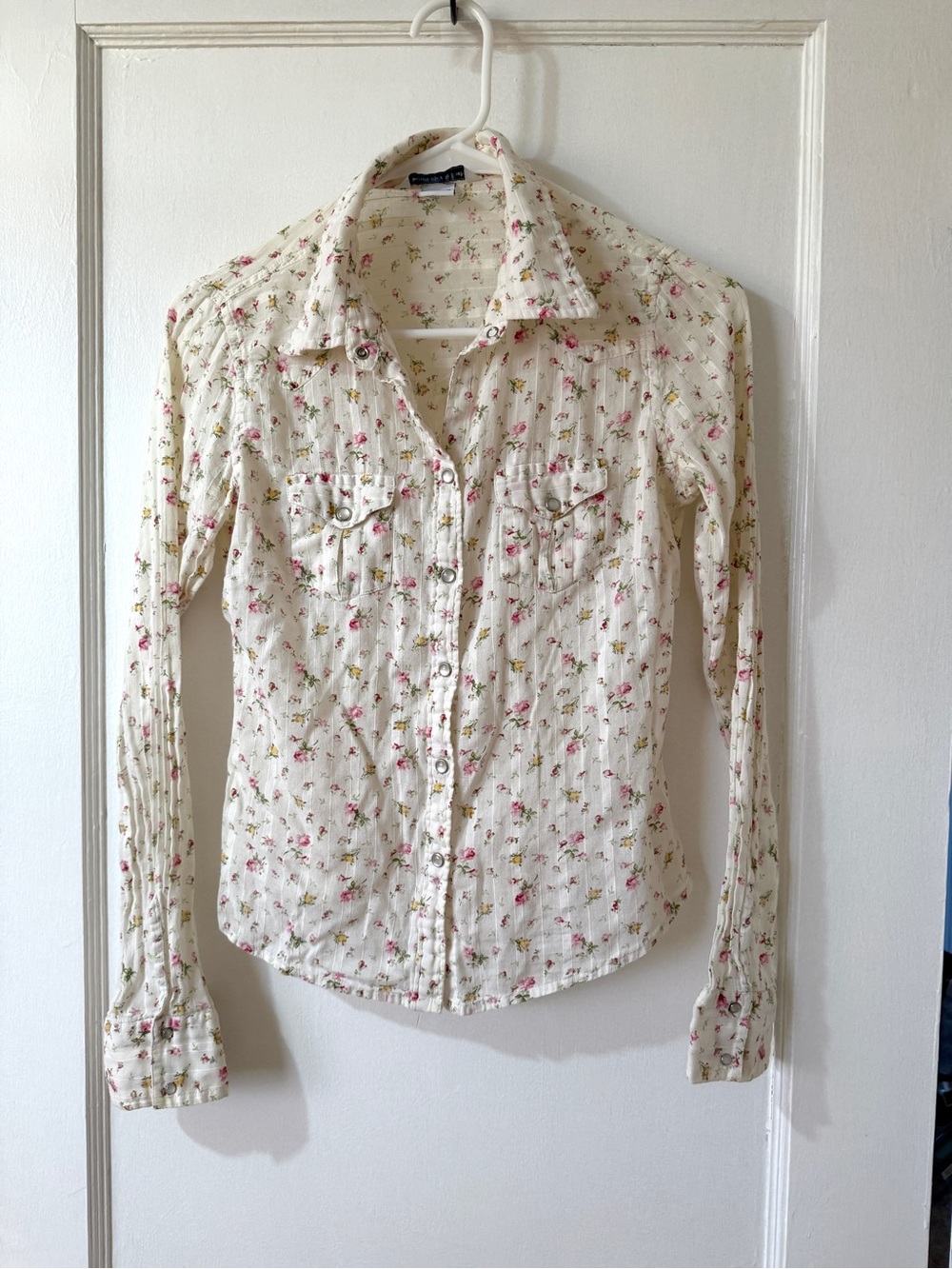 Abercrombie & Fitch Vintage Y2K Floral Button-Up Shirt